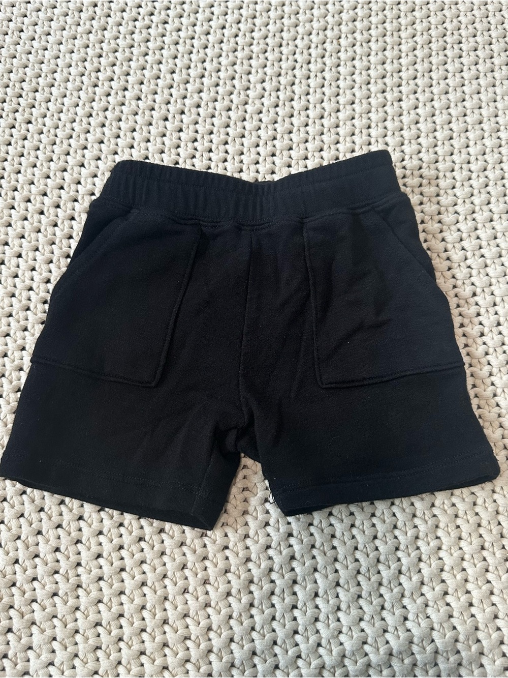 Little Sleepies 12-18 Months Black‎ Bamboo Shorts with Front Pockets